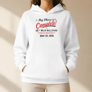 Premium Brandon Vickrey Wearing My Chase Is Complete 30th Ballpark Hoodie
