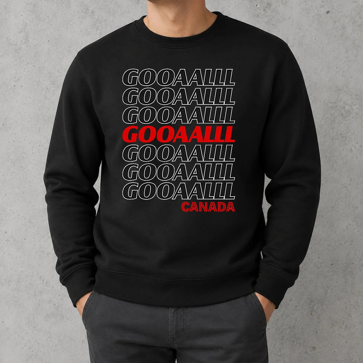 Premium Gooooalll Canada Soccer Fan Apparel For Game Day Sweater
