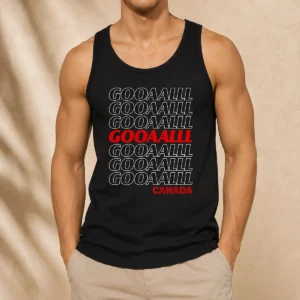 Premium Gooooalll Canada Soccer Fan Apparel For Game Day Tank Top