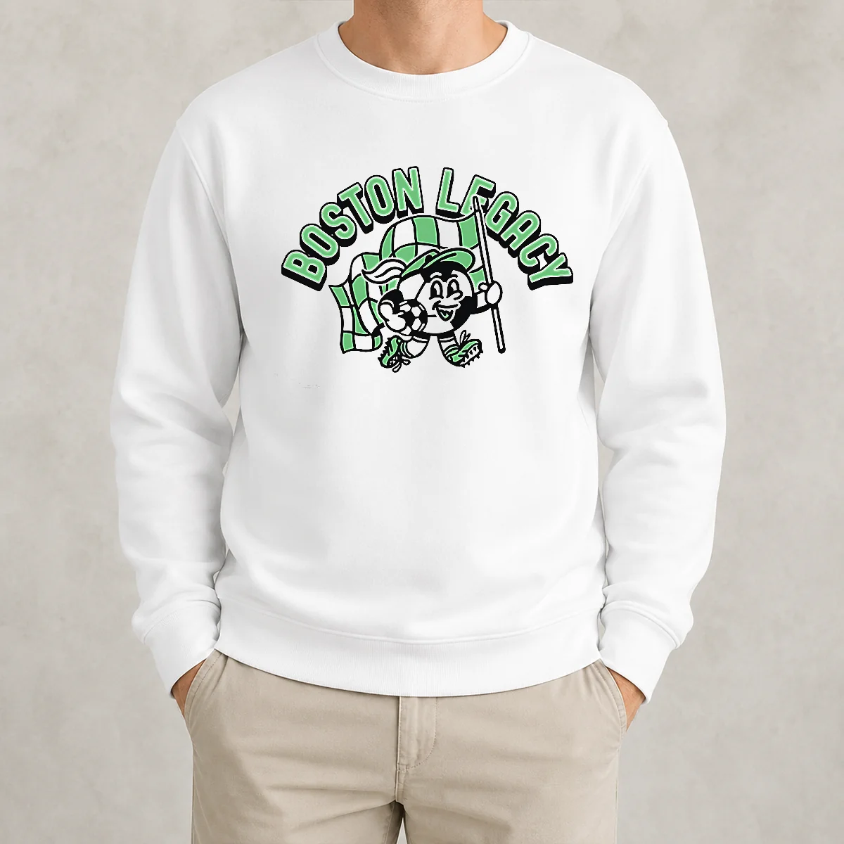 Premium Hot Kid'S Boston Legacy Soccer Player Ash Sweater