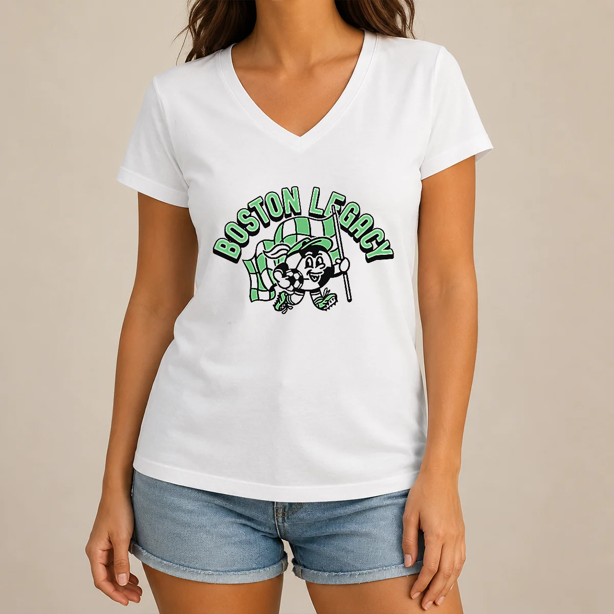 Premium Hot Kid'S Boston Legacy Soccer V-Neck Shirt Premium Hot Kid'S Boston Legacy Soccer V-Neck Shirt