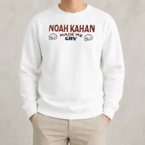 Premium Noah Kahan Made Me Cry Smiley Face Sweater