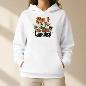Premium Pretty Halloween Coffee Skeleton Girl Typography Hoodie