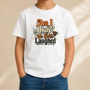 Premium Pretty Halloween Coffee Skeleton Girl Typography Kids T-Shirt