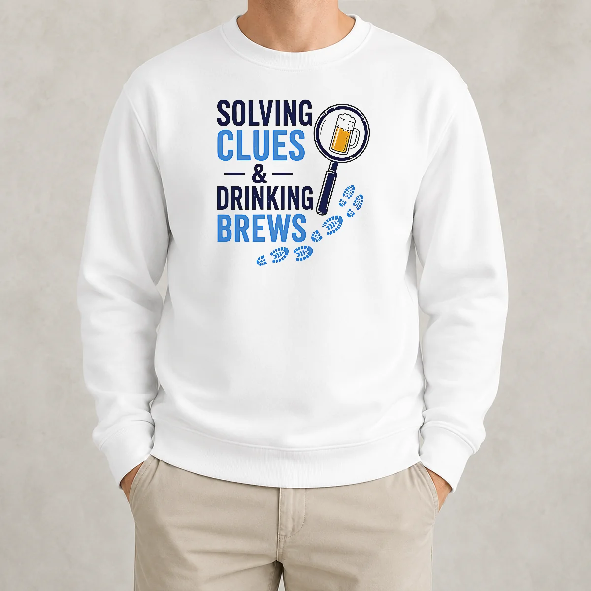 Premium Solving Clues And Drinking Brews Sweater