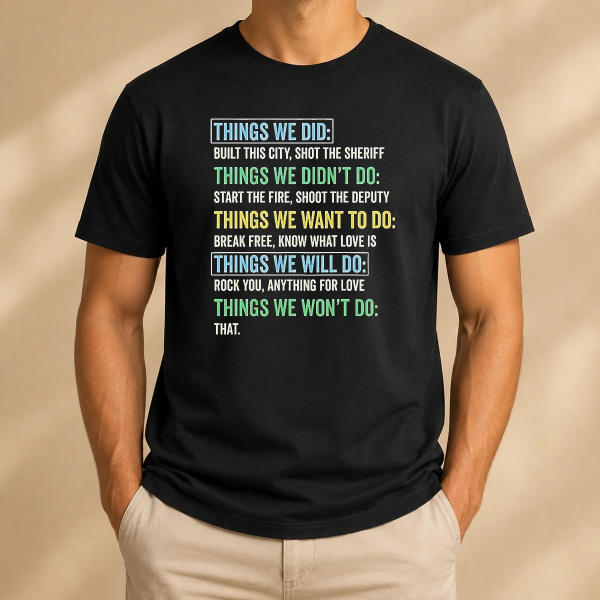 Premium Things We Did Things We Shirt Premium Things We Did Things We Shirt