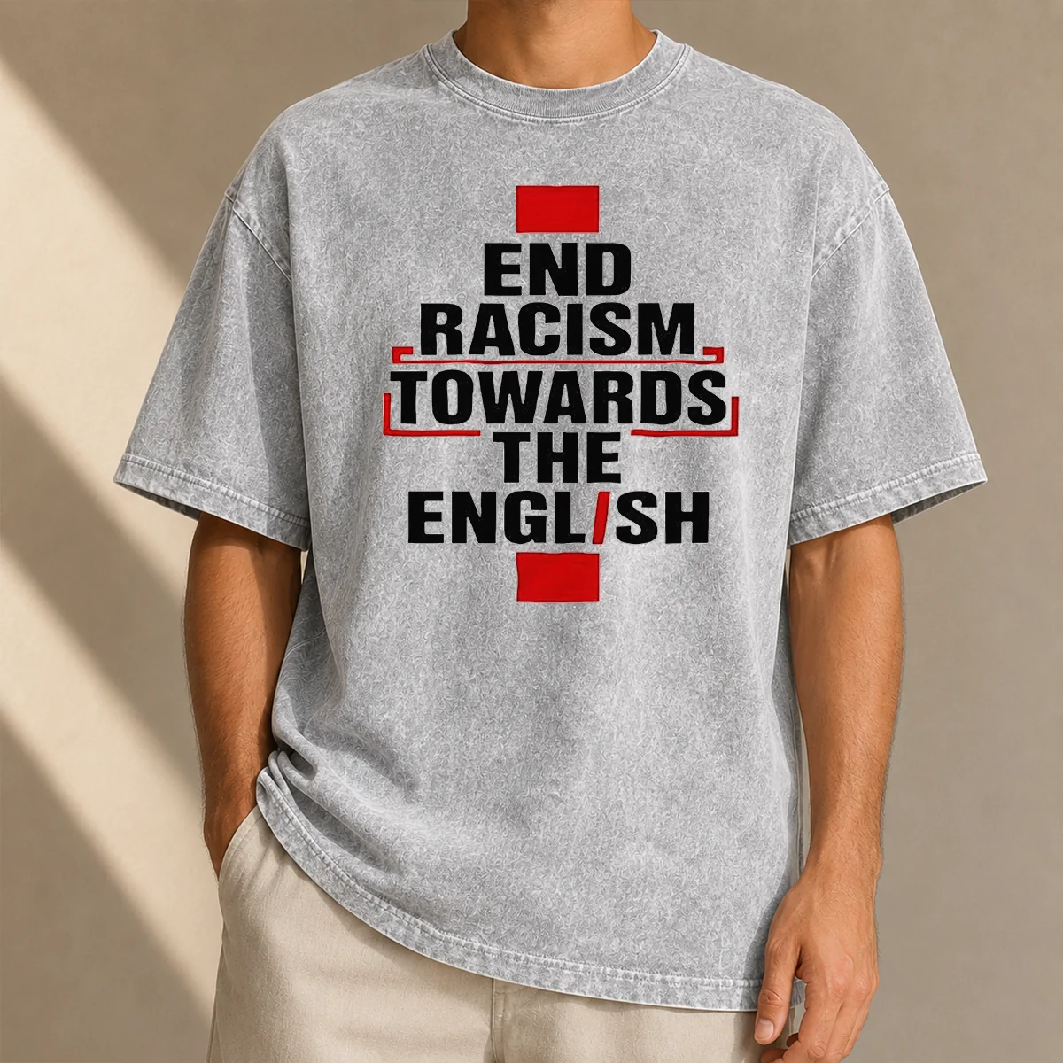 Pretty Awesome End Racism Towards The English Washed T-Shirt