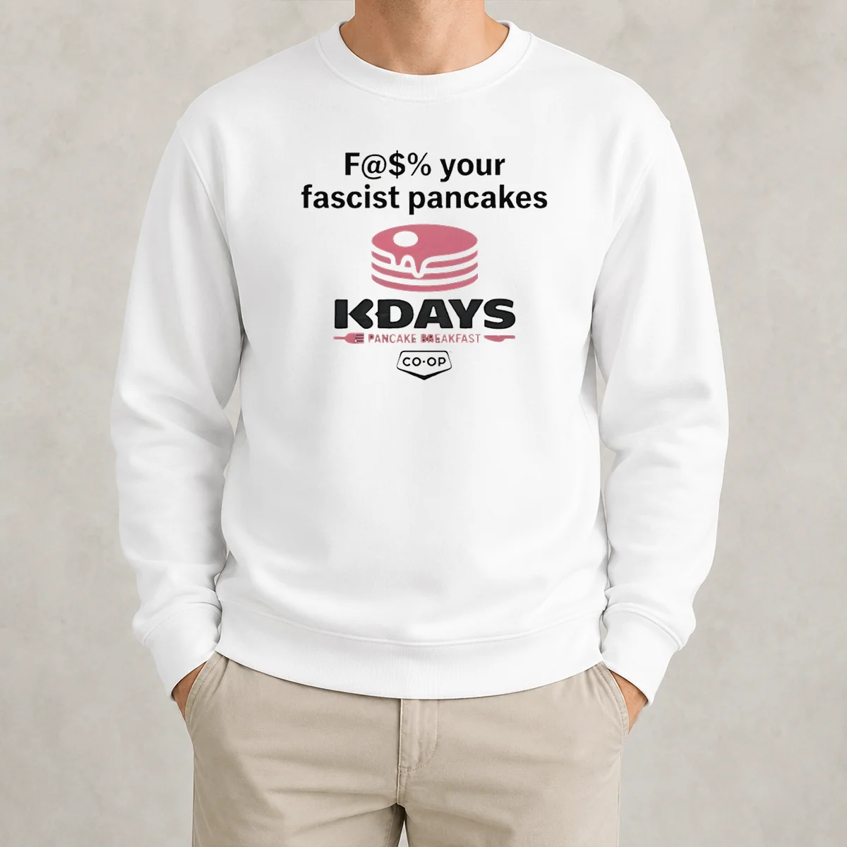 Pretty Fck Your Fascist Pancakes Kdays Pancake Breakfast Sweater