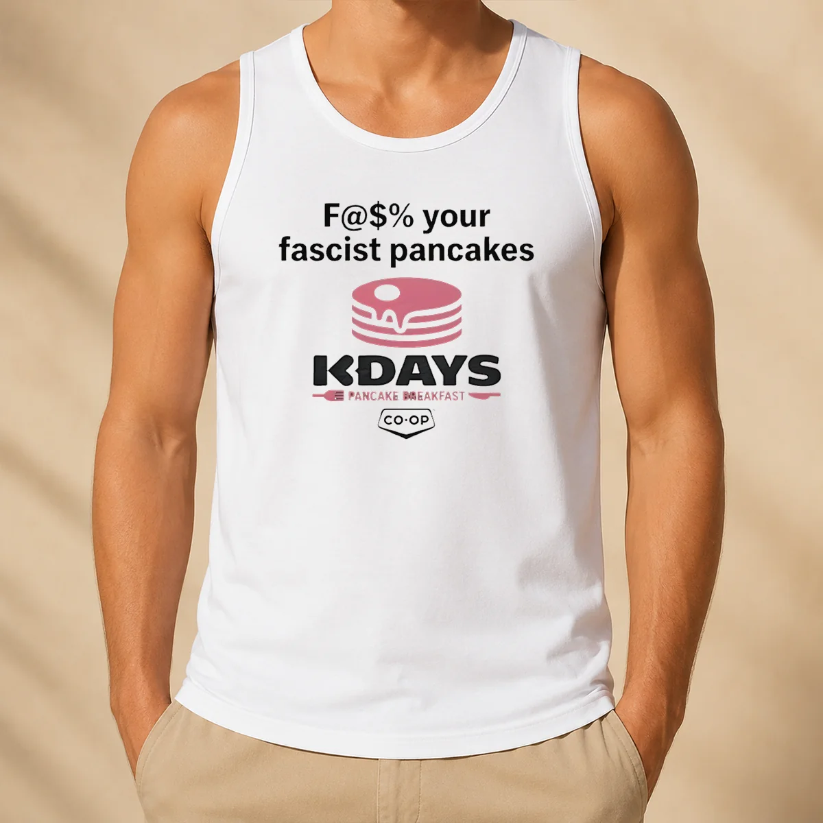 Pretty Fck Your Fascist Pancakes Kdays Pancake Breakfast Tank Top