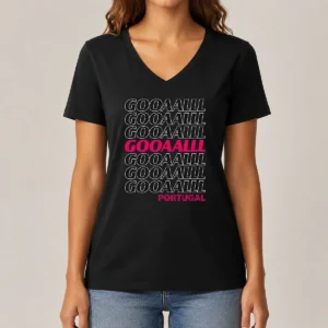 Pretty Goooaaalll Portugal Soccer Fan Apparel Goal V-Neck Shirt