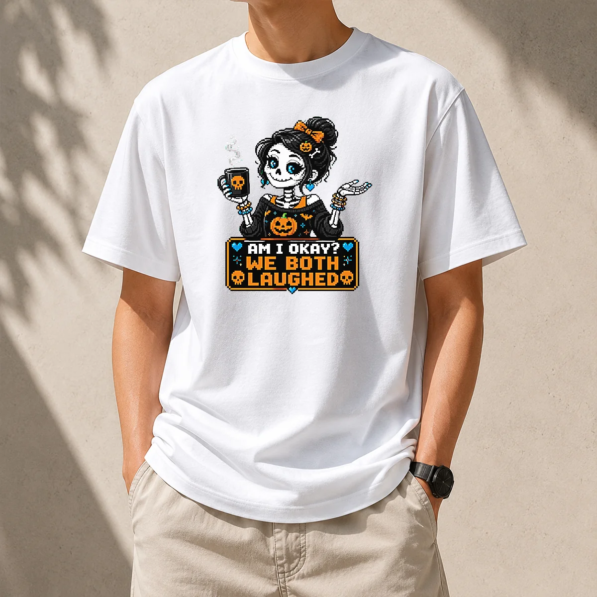 Pretty Hot Halloween Skeleton Girl Coffee Shirt Pretty Hot Halloween Skeleton Girl Coffee Shirt