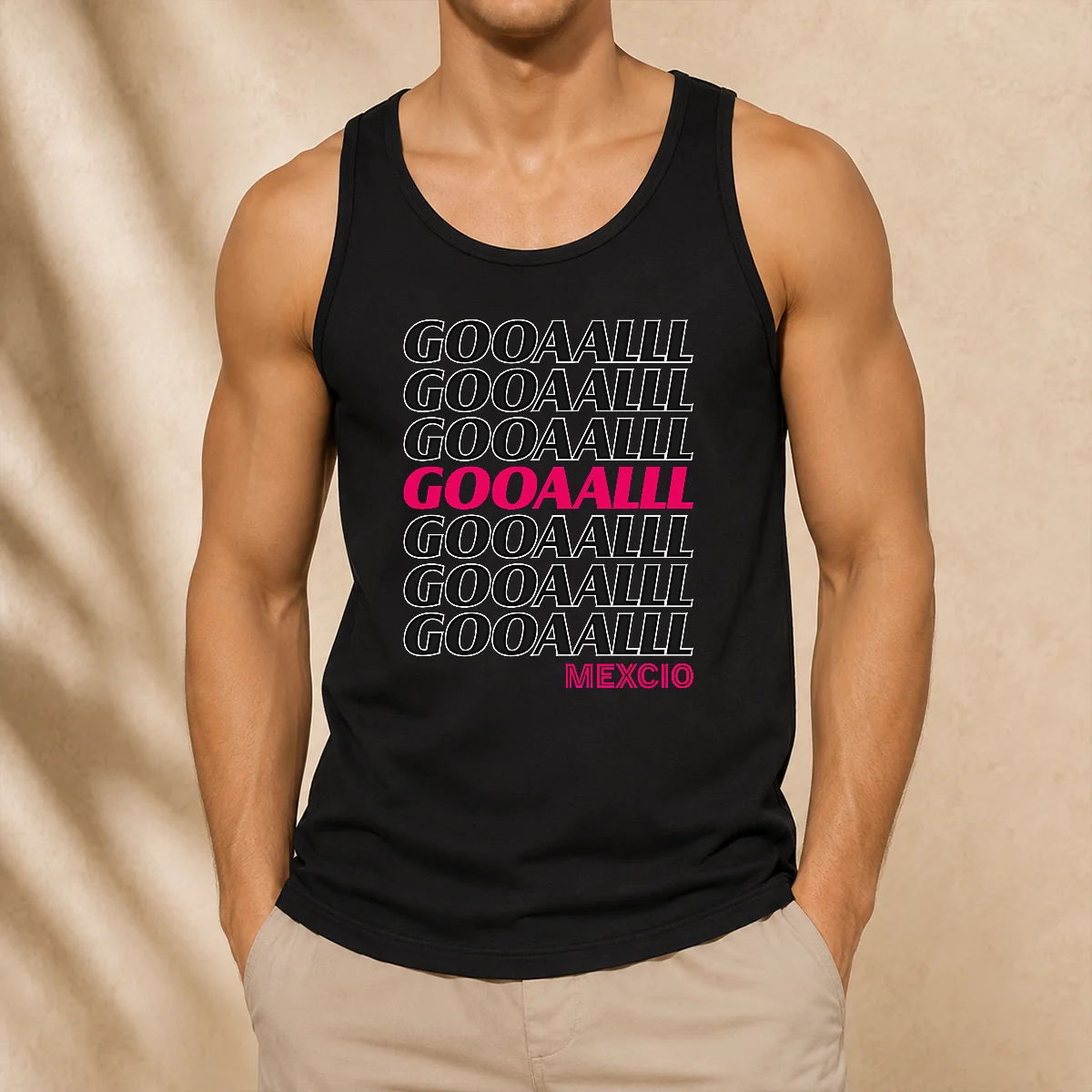 Pretty Mexico Soccer Fan Gooaalll Apparel Goal Tank Top