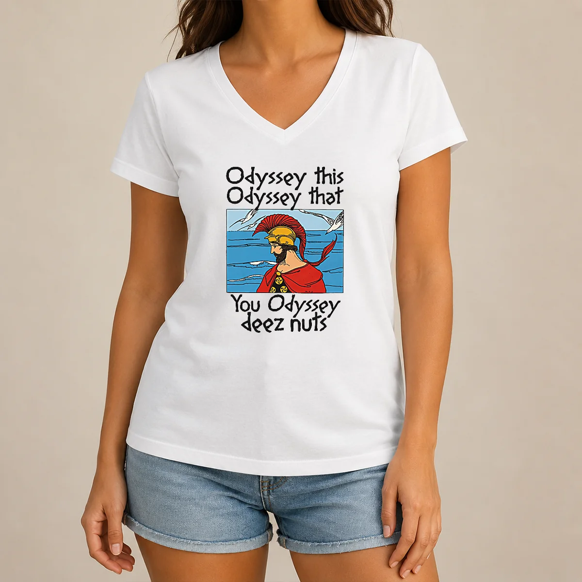 Pretty Official Odyssey This Odyssey That. V-Neck Shirt Pretty Official Odyssey This Odyssey That. V-Neck Shirt