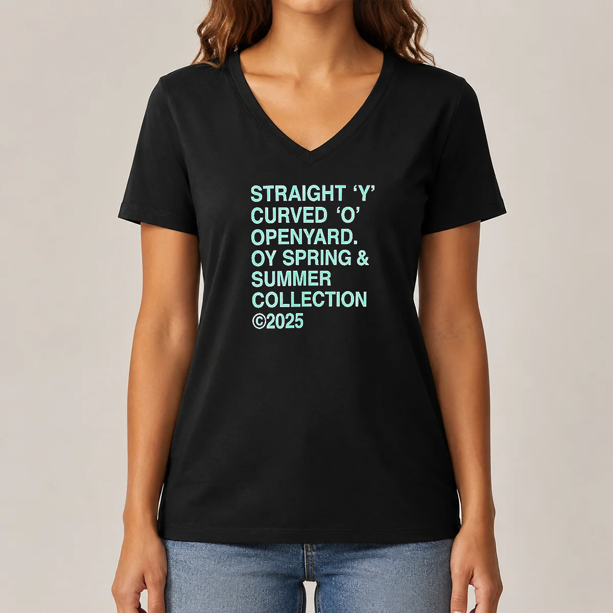 Pretty Openyard Spring And Summer Collection V-Neck Shirt Pretty Openyard Spring And Summer Collection V-Neck Shirt