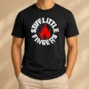 Pretty Stiff Little Fingers Circular Badge Logo With Flame Emblem Centered Inside