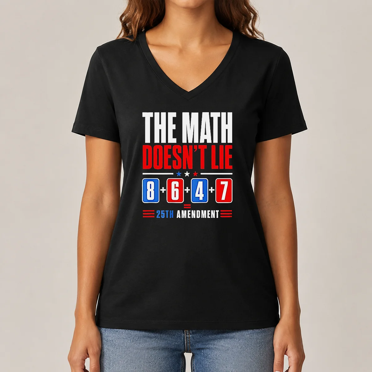 Pretty The Math Does Not Lie V-Neck Shirt Pretty The Math Does Not Lie V-Neck Shirt