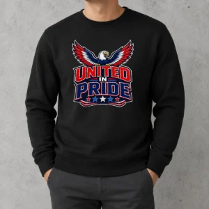 Pretty United In Pride Eagle Typography Sweater