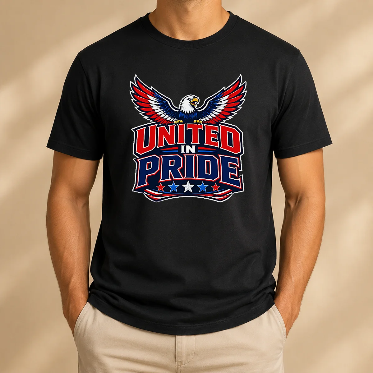 Pretty United In Pride Eagle Typography Shirt Pretty United In Pride Eagle Typography Shirt