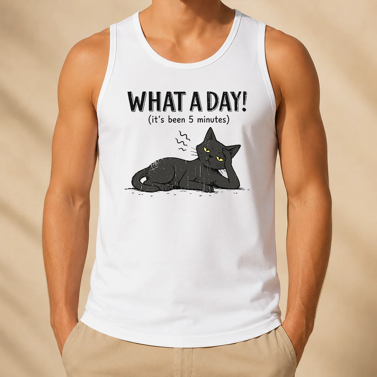 Pretty What A Day Cat It'S Been 5 Minutes Tank Top