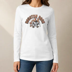 Top Funny Houston Dash Mascot Soccer Ball Character Long Sleeve Shirt