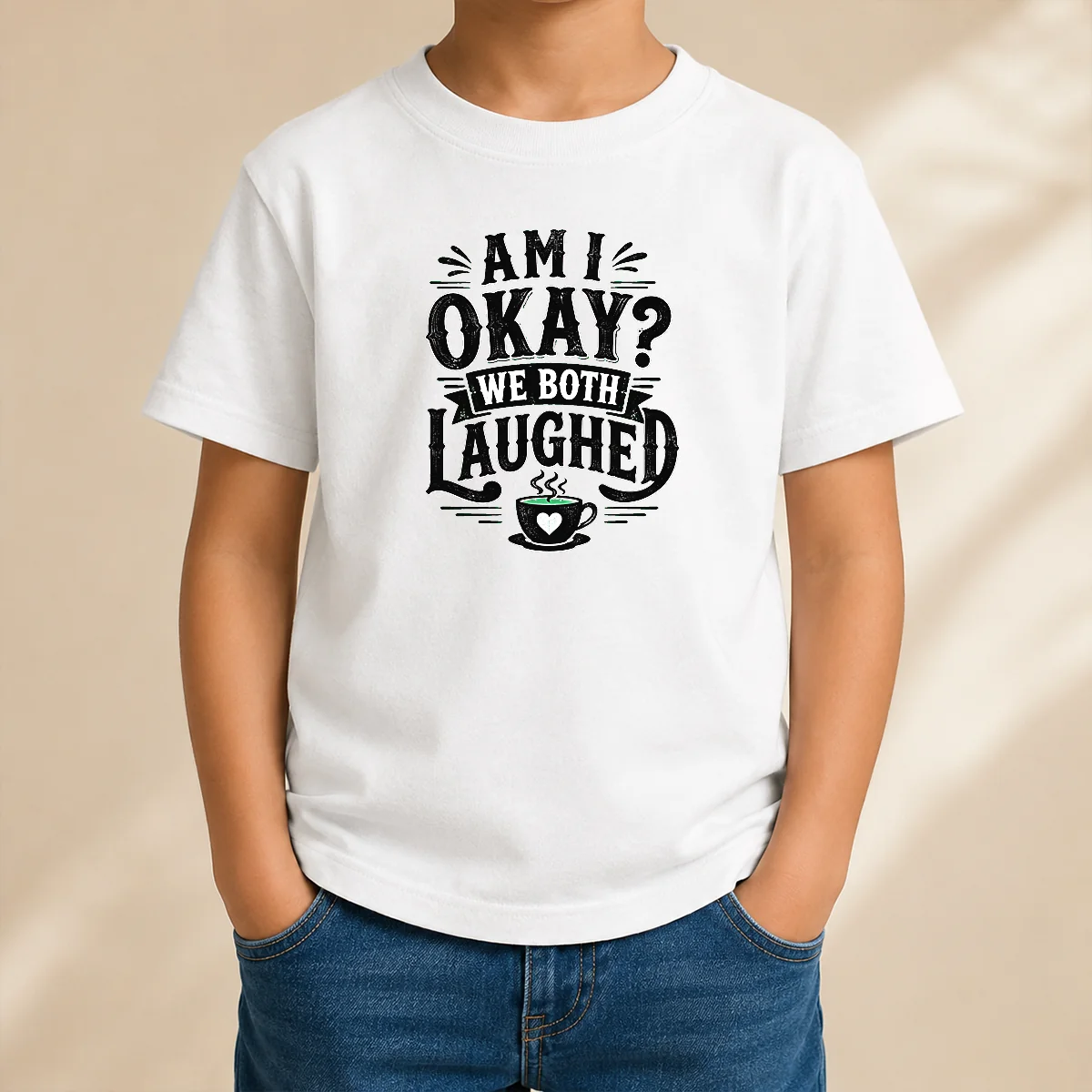 Top Good Halloween Coffee Quote Silhouette Kids T-Shirt