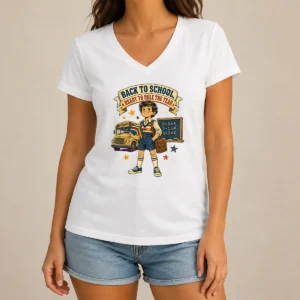 Top Hot Back To School Vintage Pride Kids V-Neck Shirt