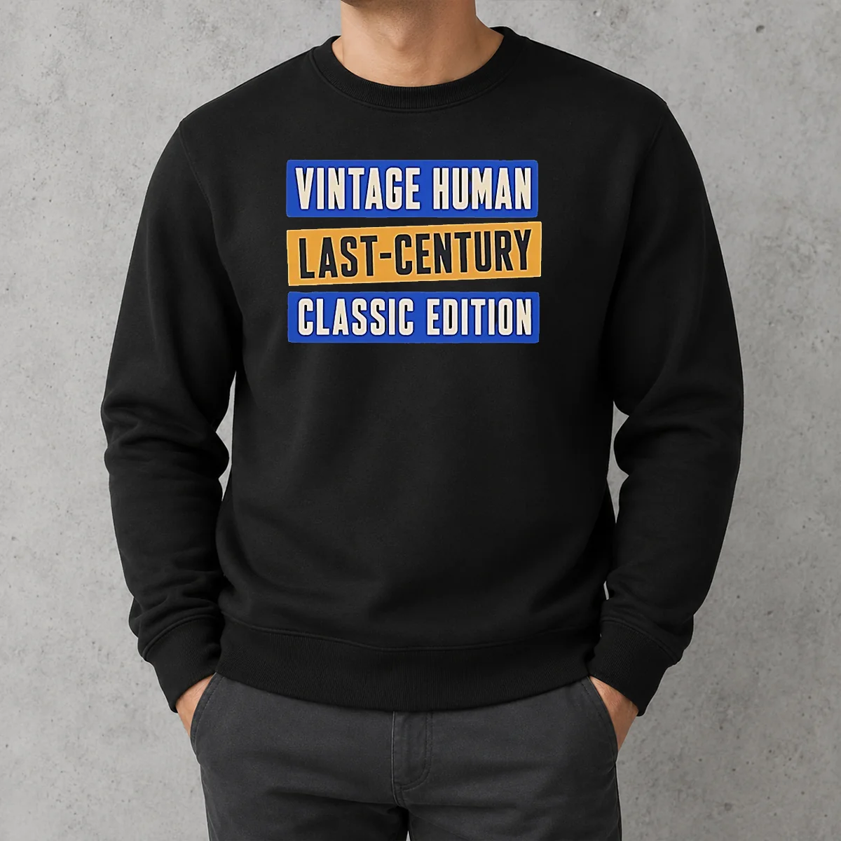 Top Official Vintage Human Last Century Classic Edition Sweater