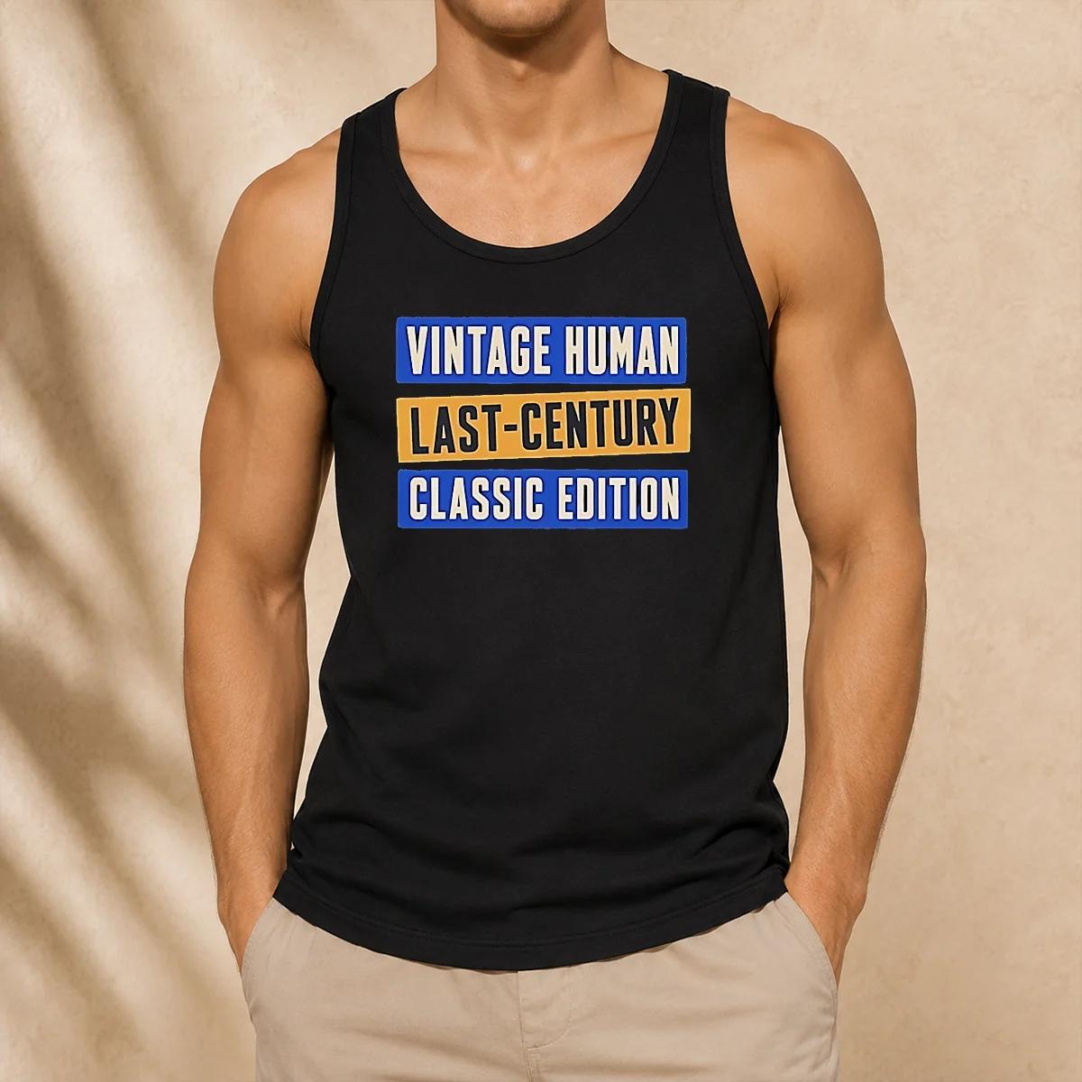 Top Official Vintage Human Last Century Classic Edition Tank Top