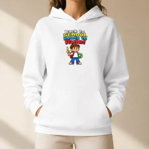 Top Pretty Back To School Pixel Hoodie