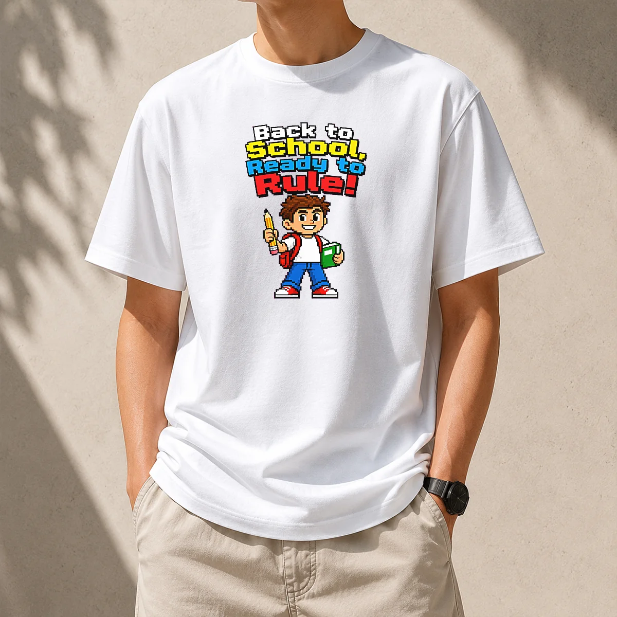 Top Pretty Back To School Pixel Shirt Top Pretty Back To School Pixel Shirt