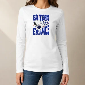 Top Snoopy France Go Team France World Cup 2026 Long Sleeve Shirt